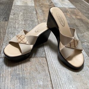 Callisto of California wedge slip on shoes
